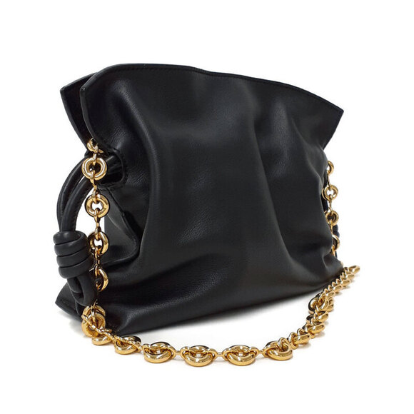 Loewe Handbags - Loewe Leather Clutch Bag Flamenco Shoulder